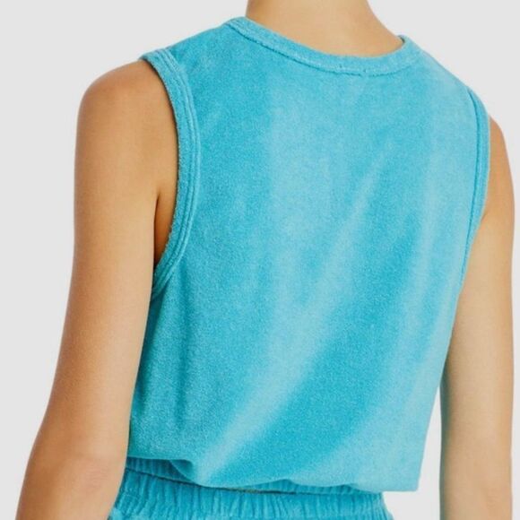 NWT Monrow terry cloth sleeveless tank top women's size xxs - Picture 2 of 11